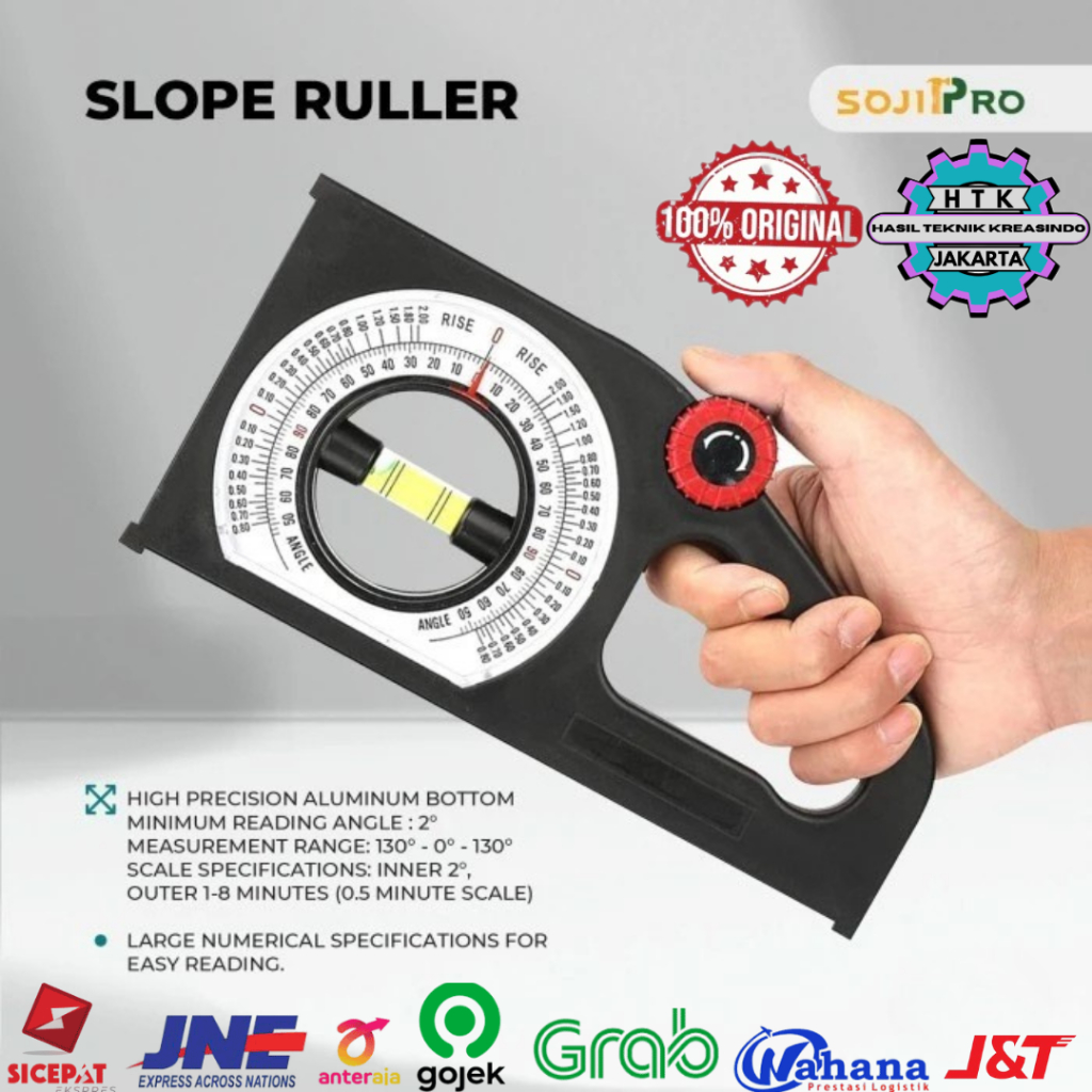 Jual SOJIPRO Waterpass Angle Meter Slope Ruller Alat Ukur Kemiringan ...