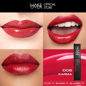 MAKE OVER Powerstay Glazed Lock Lip Pigment Lip Glazed Plump Gloss Next Level Lip Cream