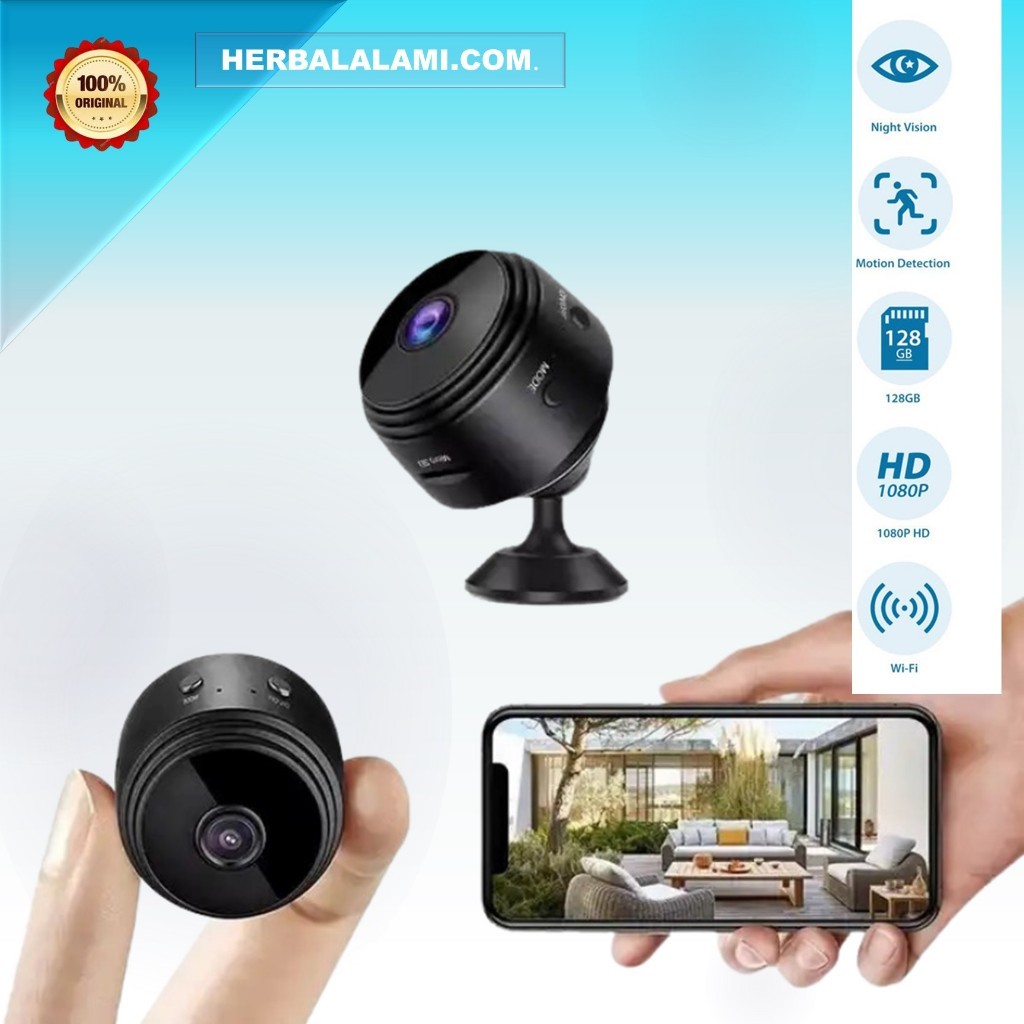 Jual CCTV MINI TERSEMBUNYI TANPA KABEL CCTV WIFI JARAK JAUH LEWAT HP ...