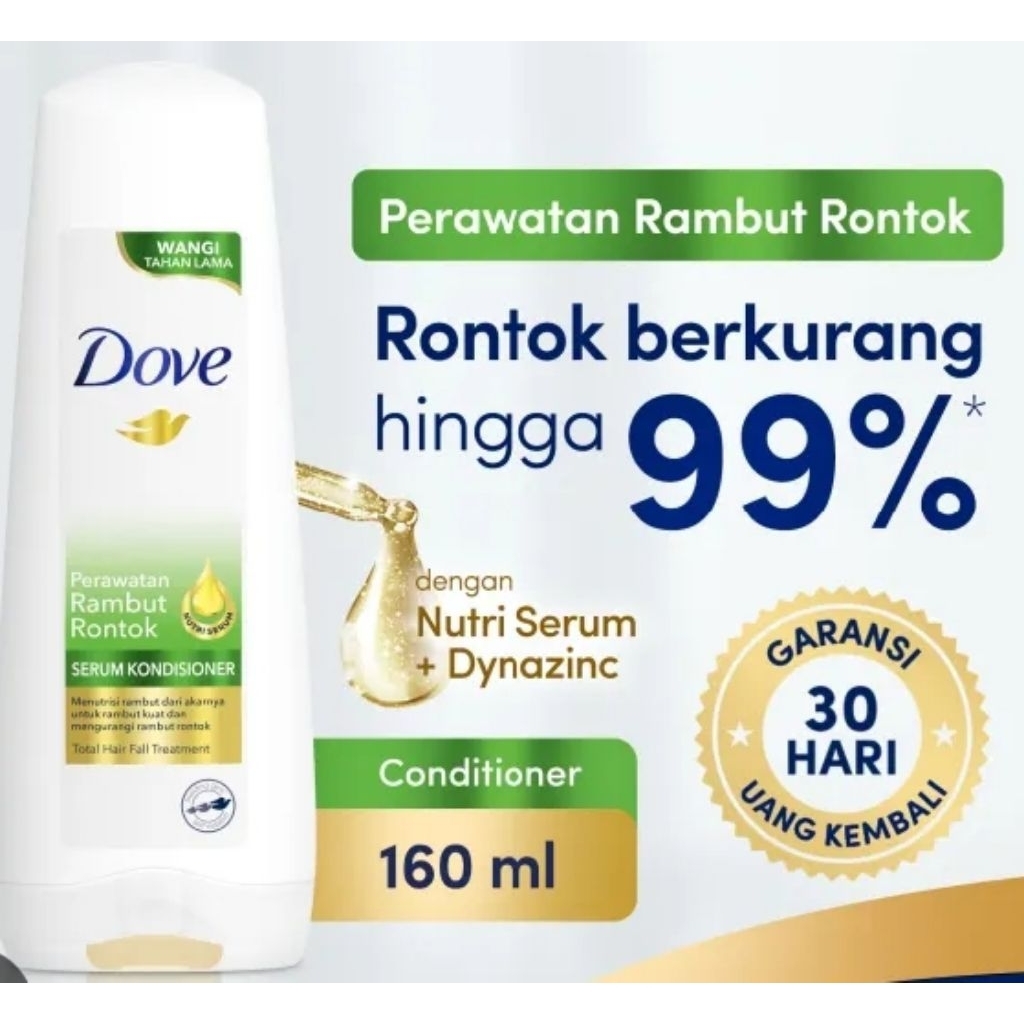 Jual (160 ml) Dove conditioner perawatan rambut rontok | Shopee Indonesia