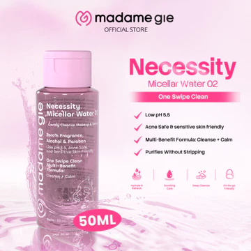 NEW LAUNCH Madame Gie Necessity Micellar Water 02 100ml – Acne Care Gentle Cleanser