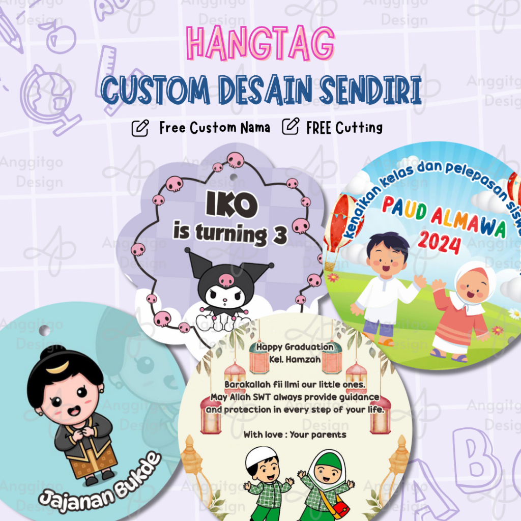 Jual Hang Tag Custom Desain Sendiri Hangtag Custom Desain Tag Custom ...