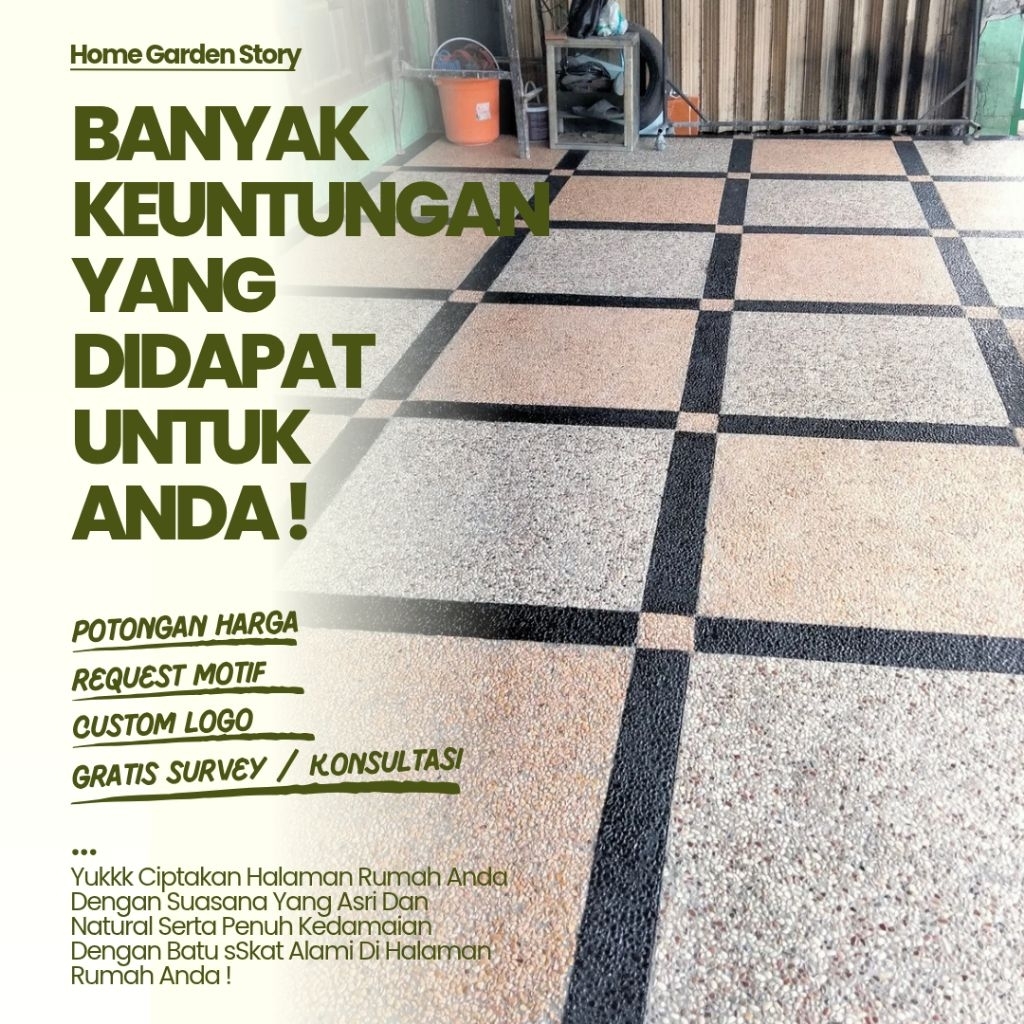 PROMO TERMURAH !! CARPORT/ BATU SIKAT GARASI MOBIL / HALAMAN RUMAH