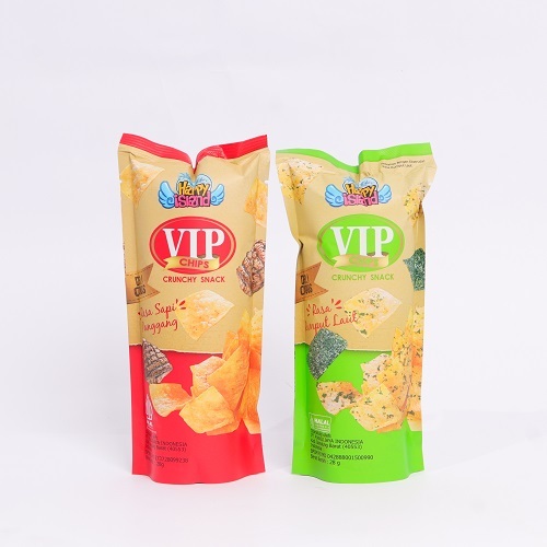 Jual VIP Chips Snack Viral Rumput Laut Sapi 30gr isi 10pcs | Shopee ...