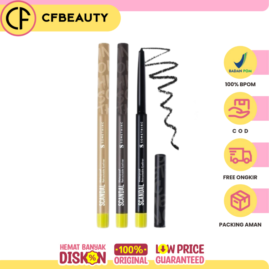Jual SOMETHINC Scandal Waterproof Retractable Eyeliner / eye linear ...