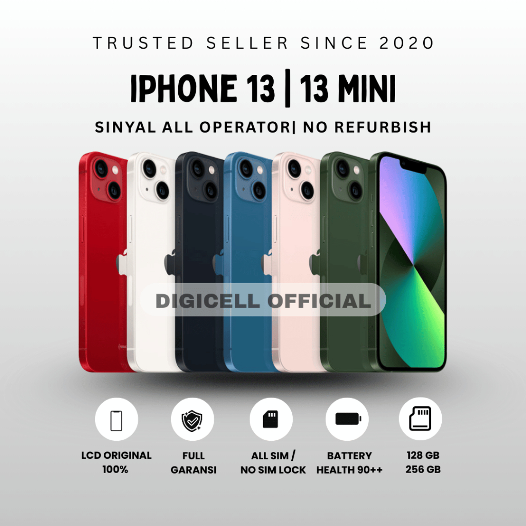Jual IPHONE 13 - 13 MINI 128gb 256gb Lcd Original Mulus Original 100% ...