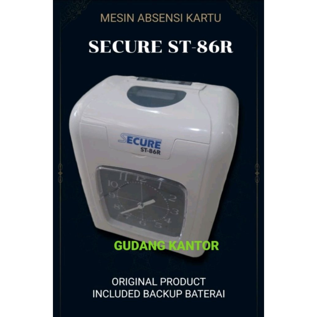 Jual SECURE ST-86 Mesin Absensi Karyawan / Absen Kartu Check Lock ST86 ...