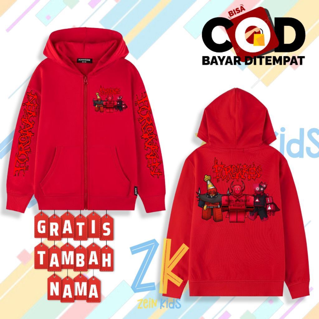 Jual Jaket Resleting Anak Forsaken Roblox / Jaket Zipper Anak Roblox ...