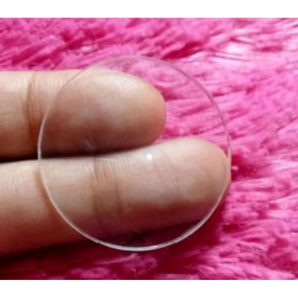 Jual Kaca Bening Polos Bulat Kecil Mini Ukuran Diameter 3.4cm - isi ...