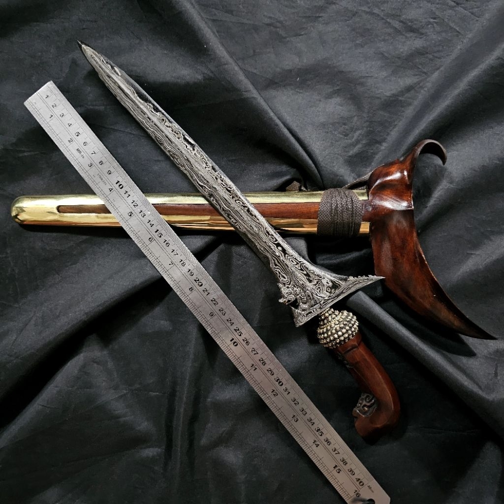 Jual Keris Patrem Nogo Siluman I Lurus Pamor Ngulit Semangka | Shopee ...