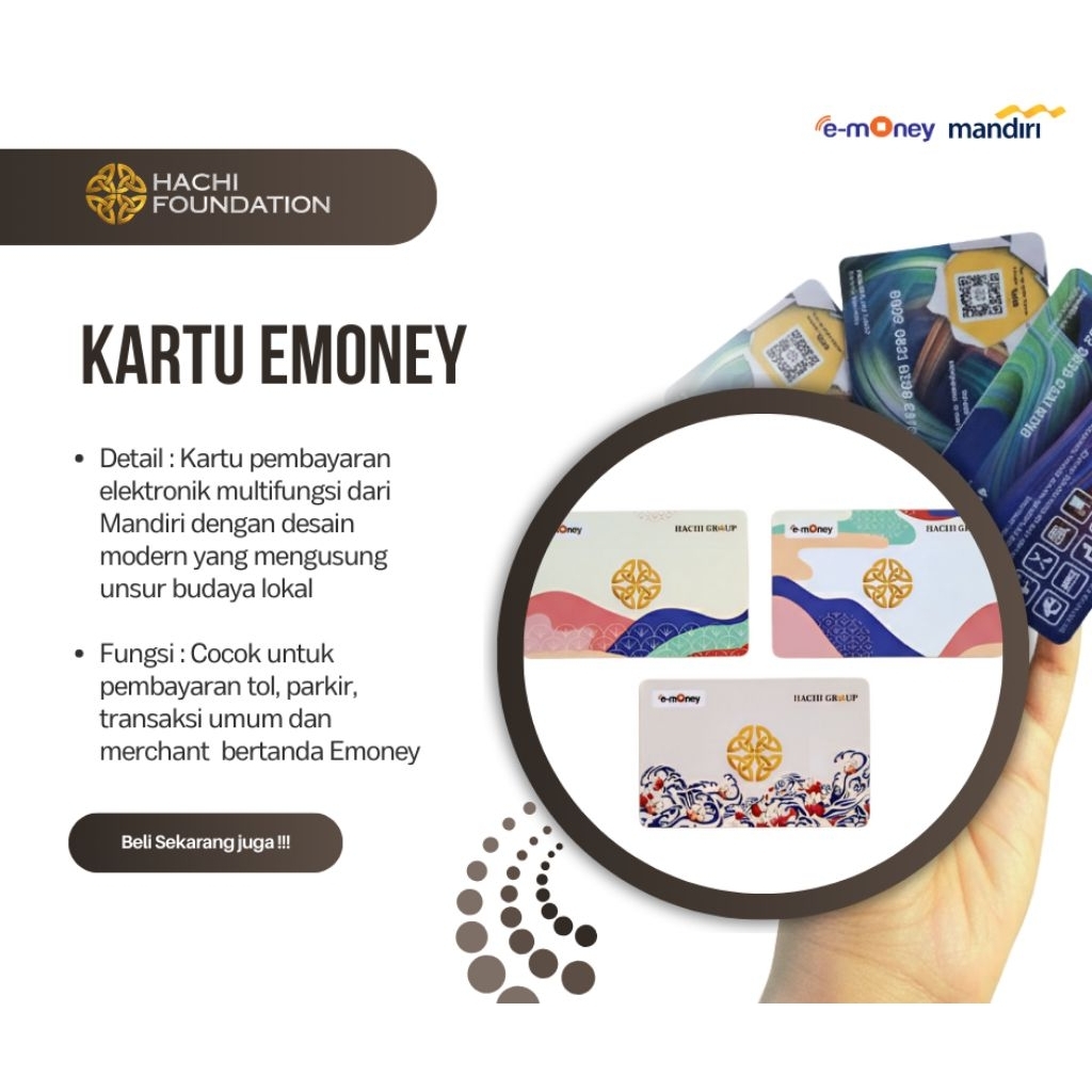 Jual Kartu Emoney Limited Edition Desain Etnik & Modern untuk ...