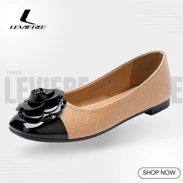 LVR Shuhua Flatshoes Wanita Flatshoes Wanita Motif Rantai TG2030