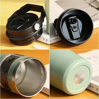Tumbler Stainless 3 Way Option Dengan Handle – 900ml | Vacuum Flask Panas Dingin 12 Jam