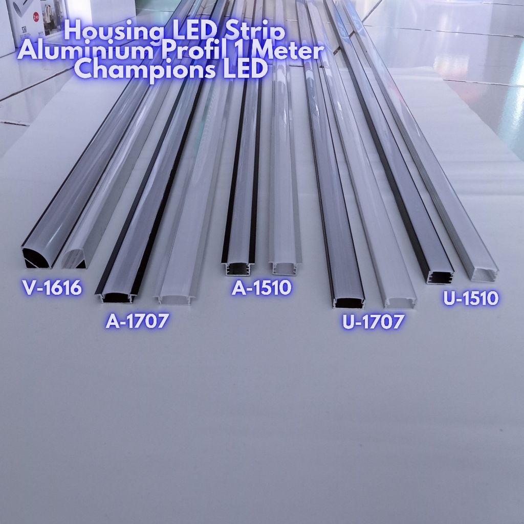 Jual Housing LED Strip Aluminium Profil 1 Meter | Shopee Indonesia