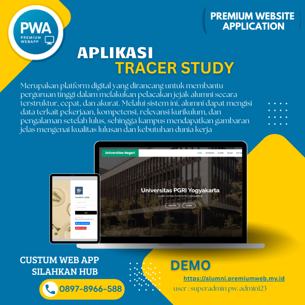 Jual Aplikasi Tracer Study dan Portal Alumni Berbasis Web Application ...