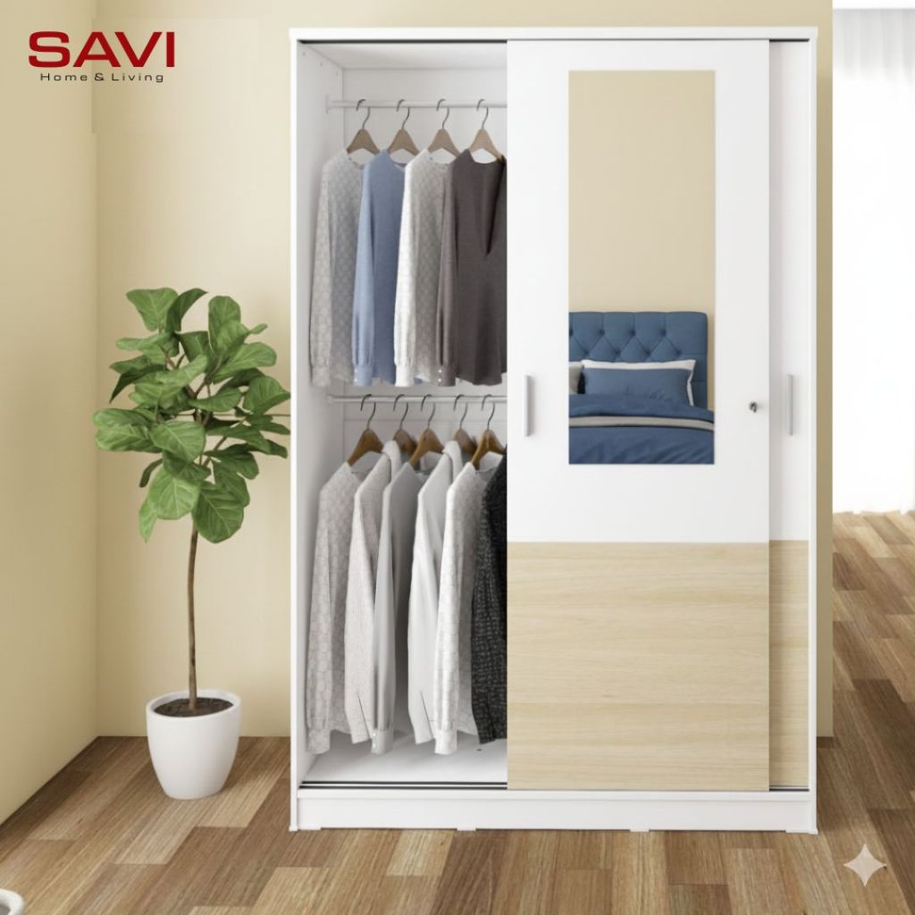 Jual SAVIHOME Lemari Pakaian Sliding / Lemari Pakaian Pintu Sliding ...