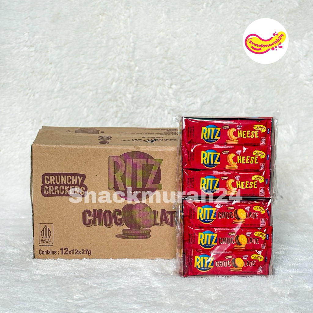 Jual [DUS] Ritz Biskuit Crackers Per Dus Isi 12 Pack x 12 x 27 Gram ...