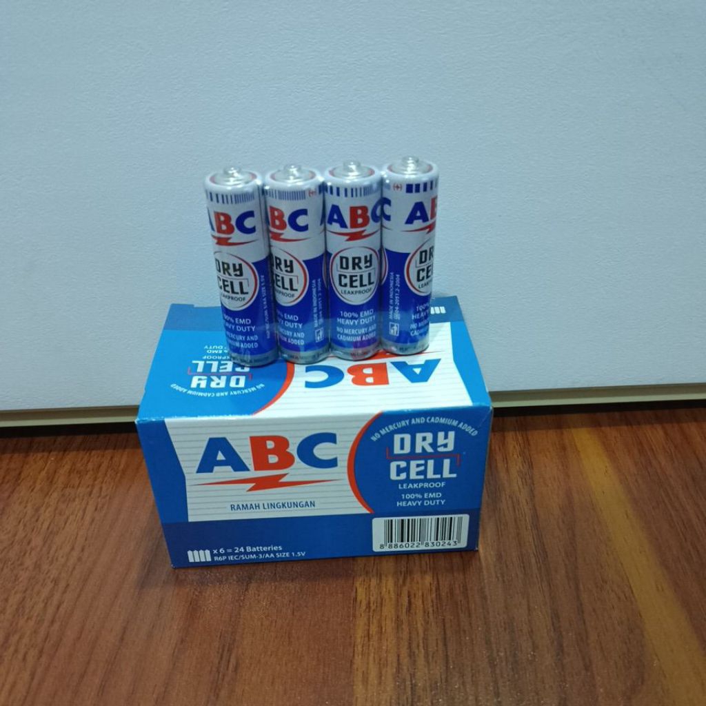 Jual Abc baterei AA/batu batre AA/a2 dry cell(1box) | Shopee Indonesia