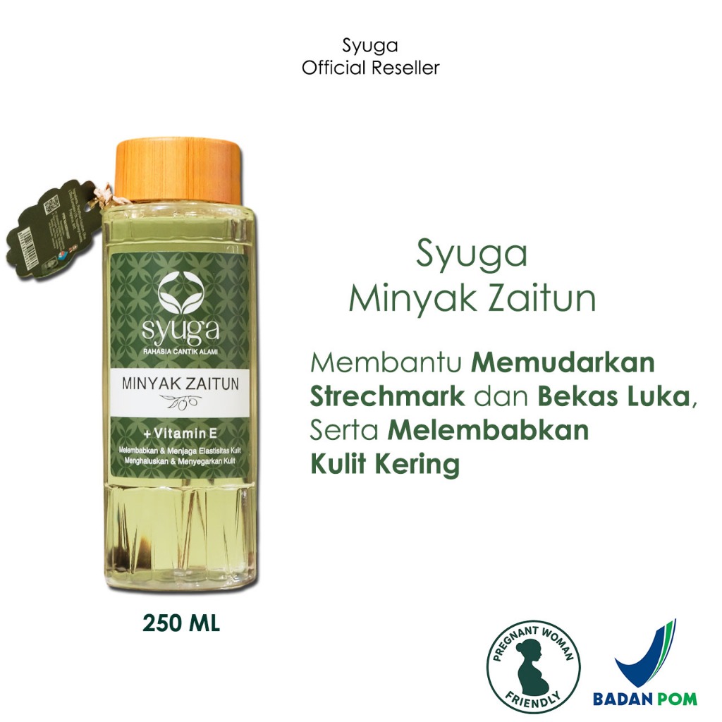 Jual Syuga Minyak Zaitun 250ml With Vitamin E Olive Oil Untuk Kulit ...