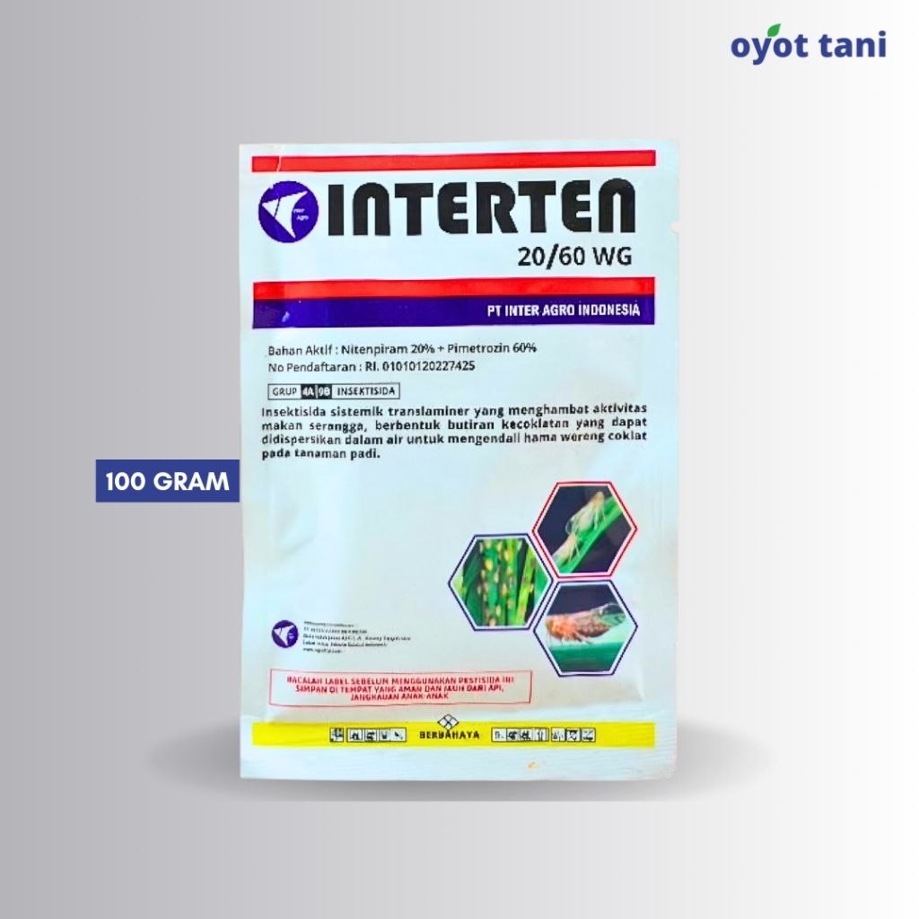 Jual Interten 20/60WG 100 gram (Original) | Insektisida Sistemik ...