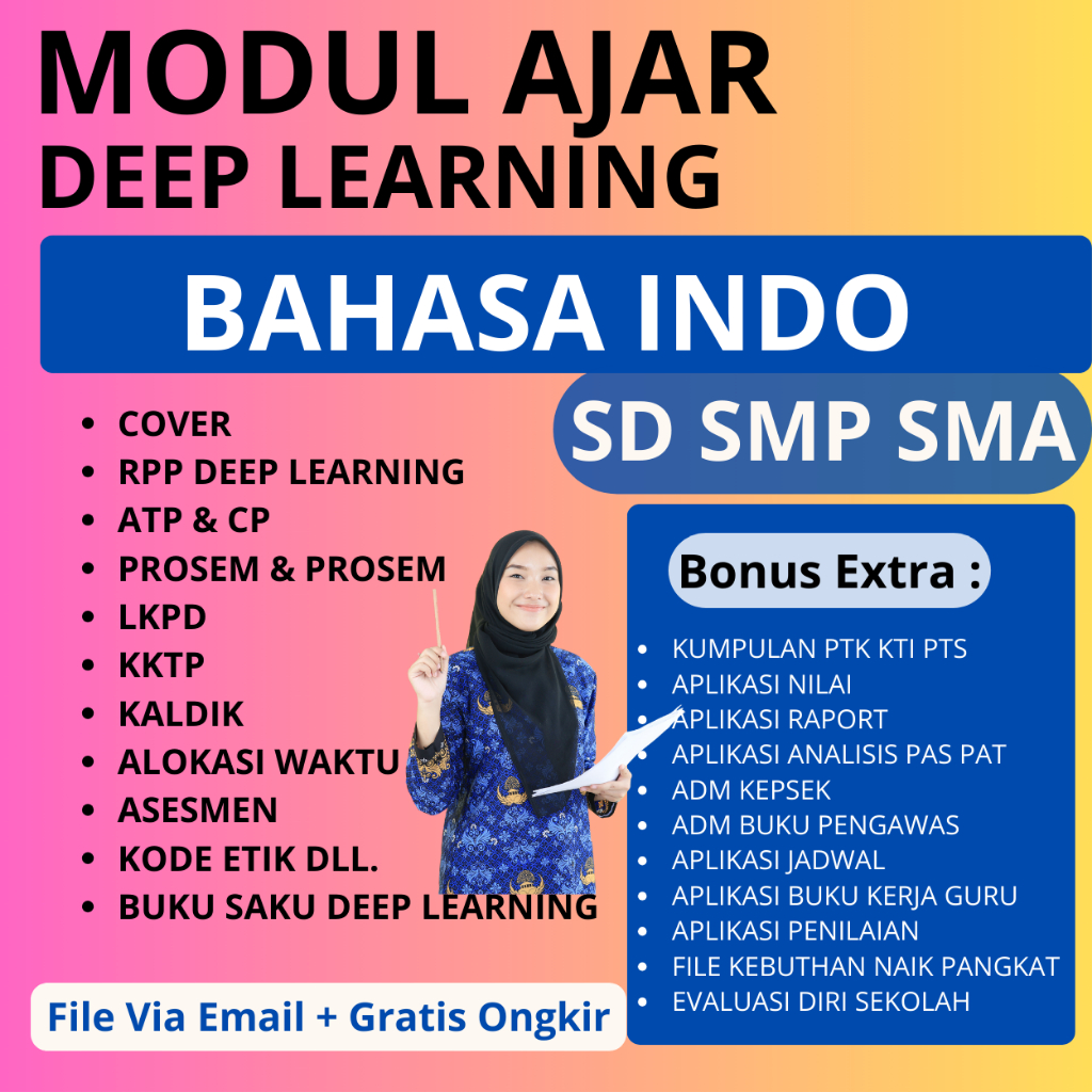 Jual Modul Ajar Deep learning BAHASA INDONESIA SD SMP SMA - RPP ...