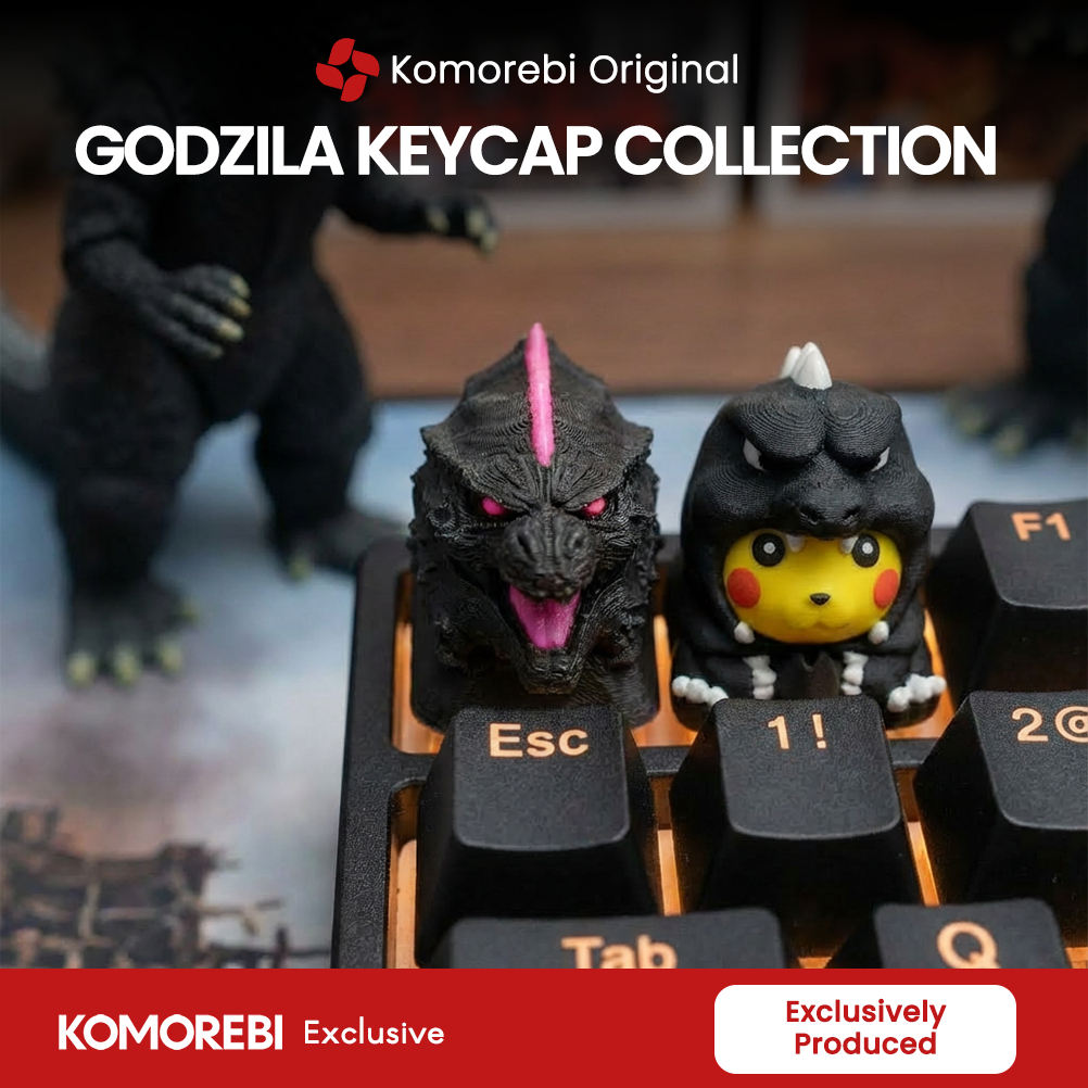 Jual Keycap Godzilla X Pikachu Godzilla Custom Artisan Mechanical ...