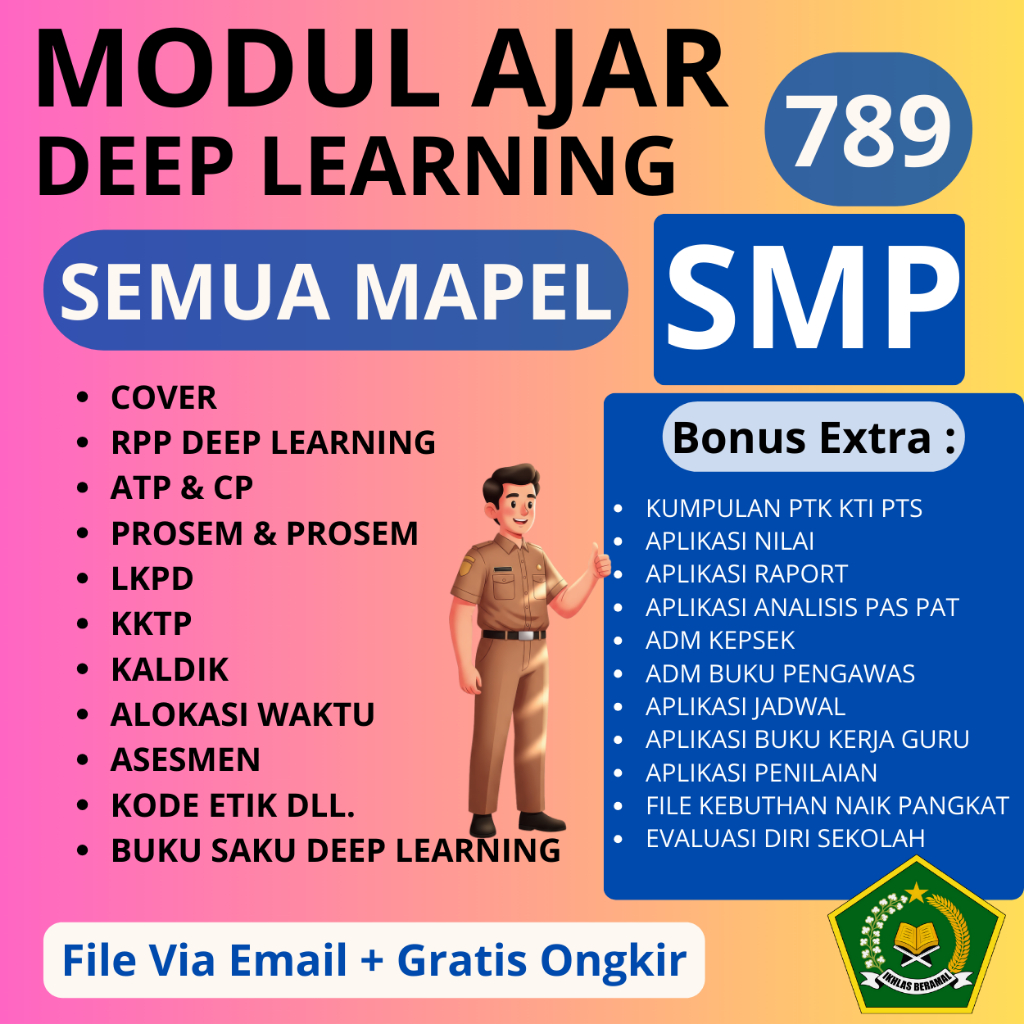 Jual Perangkat Ajar Deep Learning SMP KELAS 7/8/9 - RPP/Modul Ajar Deep ...