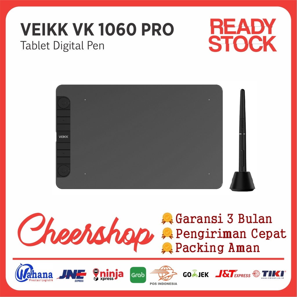 Tablette Graphique - G10 - 10 x 6 Pouces - Ultraléger - Stylet sans fil