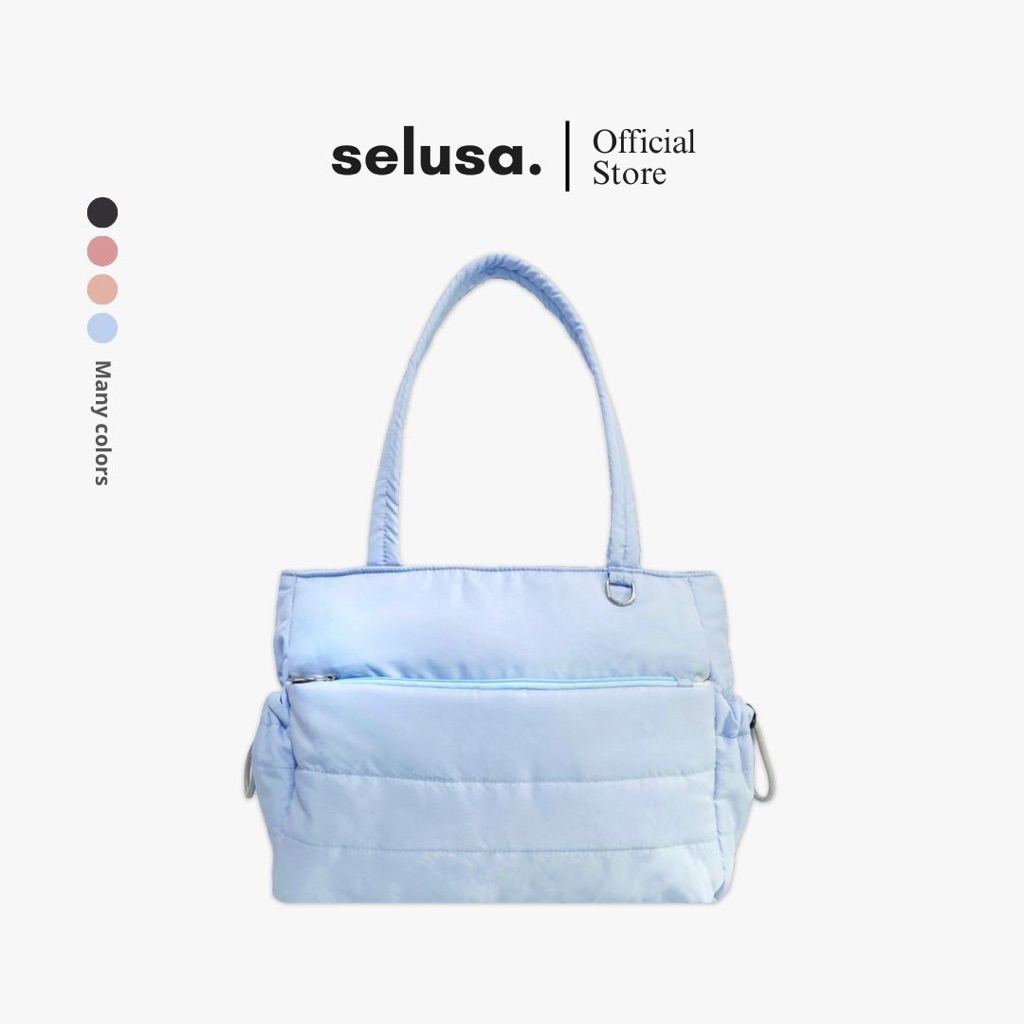 Jual SELUSA KYOMI PUFFER BAG | Totebag Puffer Wanita | Shopee Indonesia