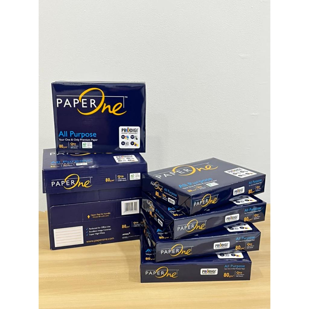Jual Kertas Paper One Quarto 80 Gram / 1 Rim isi 500 lembar / Kertas ...