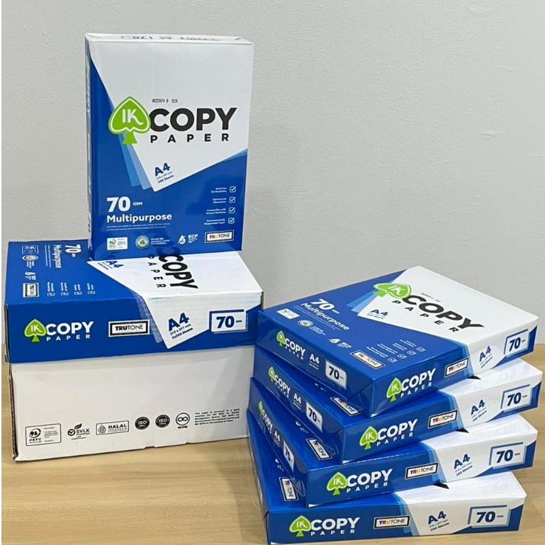 Jual Kertas IK Copy Paper A4 70 Gram / 1 rim isi 500 lembar / kertas ...