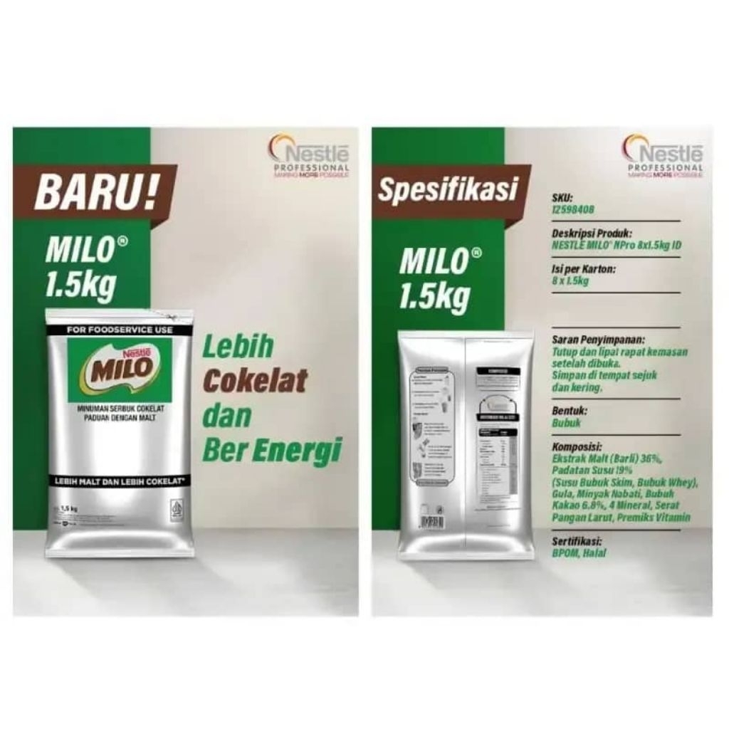 Jual Milo powder Npro | Milo powder bubuk minuman coklat | Shopee Indonesia