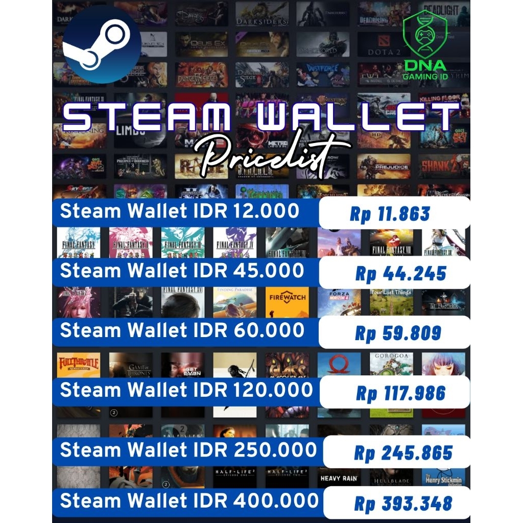 Jual STEAM WALLET IDR 60.000 | Shopee Indonesia