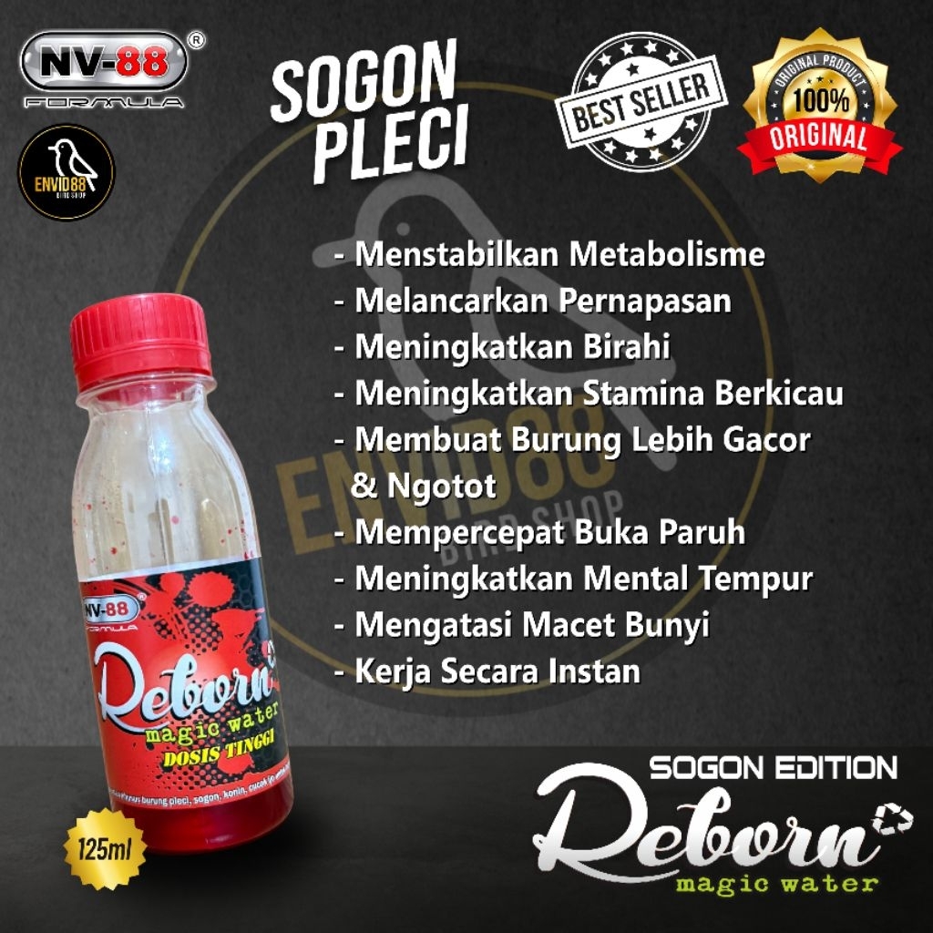Jual Reborn Magic Water Sogon Edition NV88 formula 125ml Kerja Instan ...