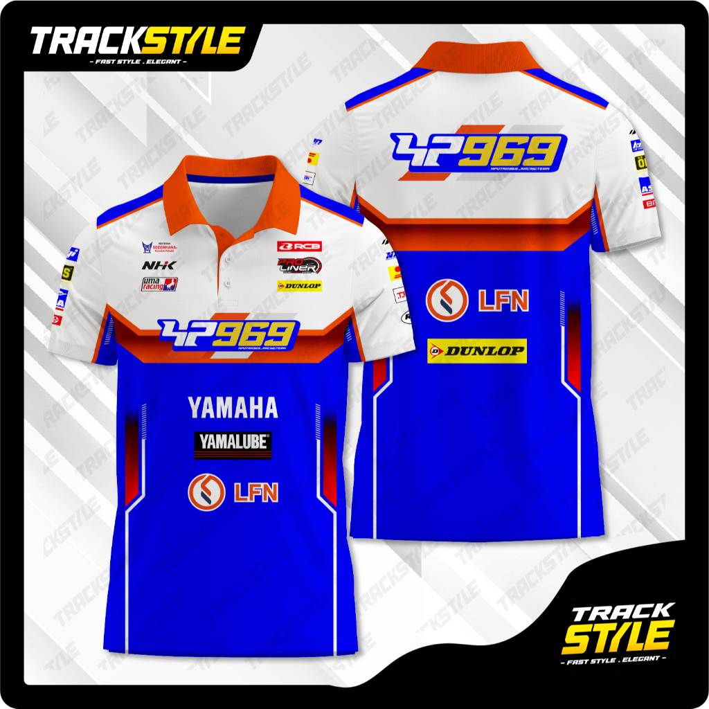 Jual TrackStyle Polo Shirt Yamaha LFN HP969 Racing Team 2025 Road Race ...