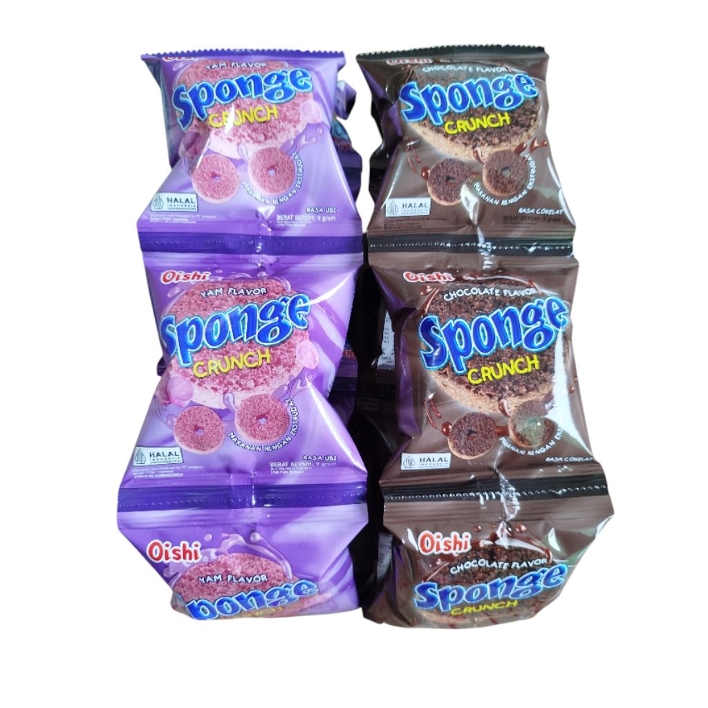 Jual sponge crunch oishi snack renceng isi 10pcs | Shopee Indonesia