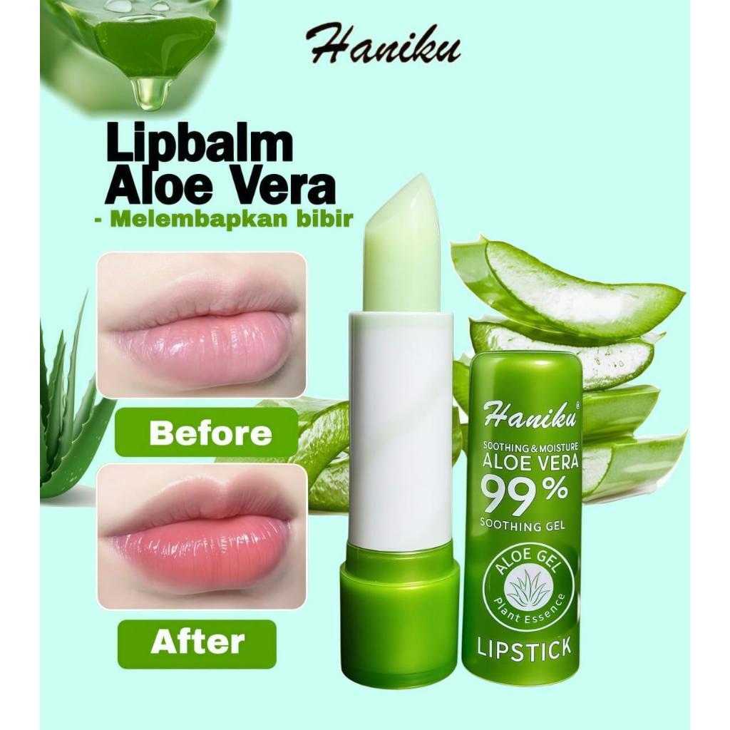 Jual 6 PCS haniku lipstick / lipbalm 99 aloevera | Shopee Indonesia