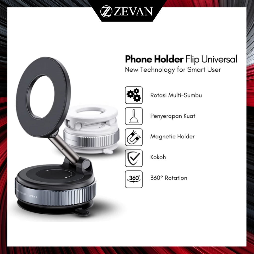Jual Zevan 2025 Baru Cangkir Hisap Vakum Mobil Braket Hisap Magnetik ...