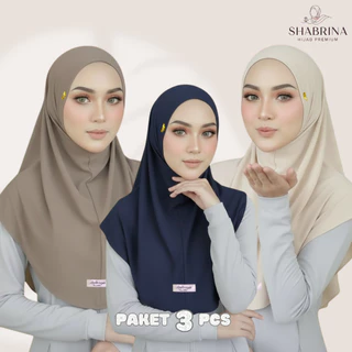 (Asyifa Hijab) Paket 3pcs Bergo NON PET Size M/ Jersey premium
