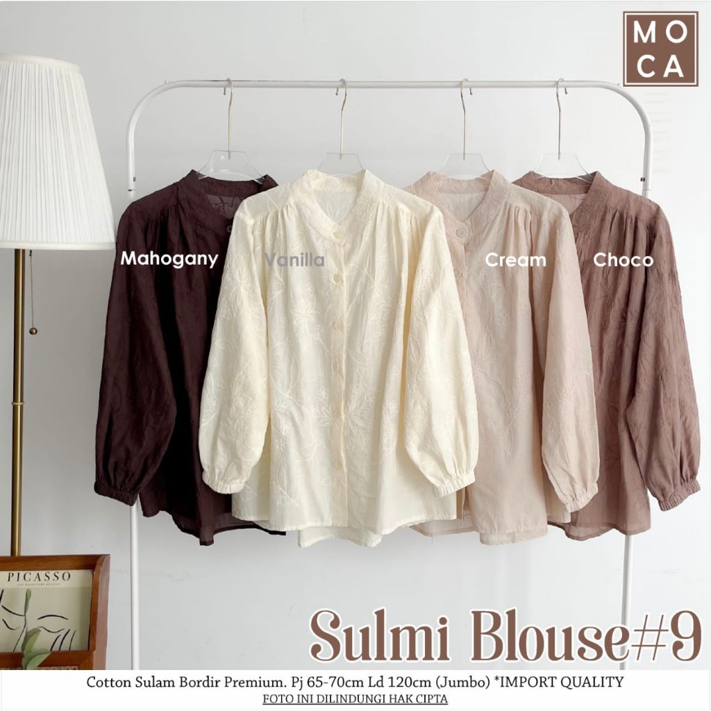 Jual Sulmi Simsi Syama Pikka Blouse Oversize Atasan Jumbo Allsize ...
