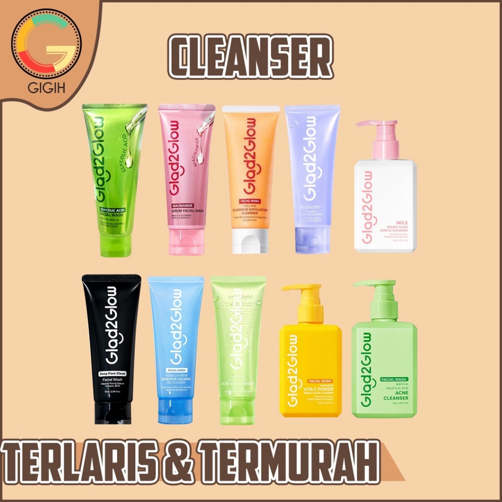 Jual G2G GLAD2GLOW CLEANSER / FACIAL CLEANSER SERIES ( READY SEMUA ...