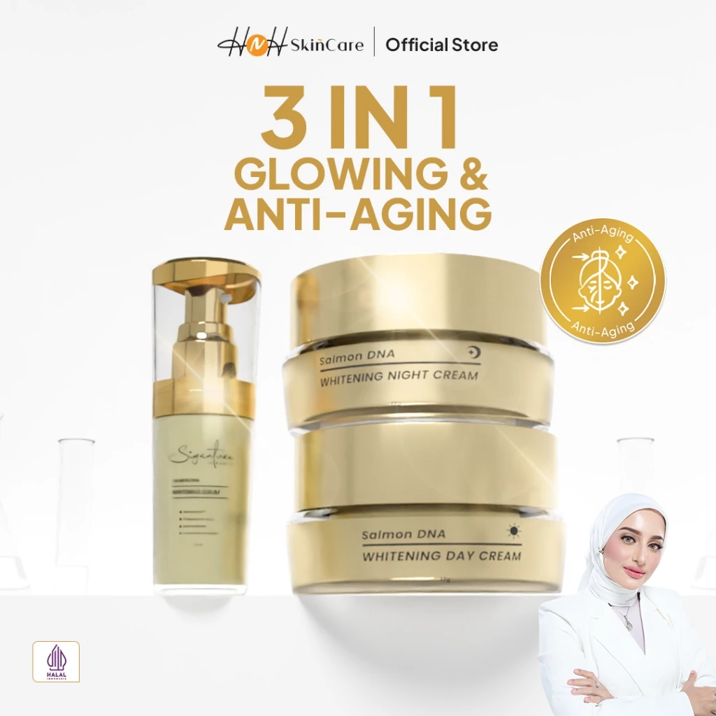 Signature by Kamila Paket Luminous 3 in 1 (Day & Night Cream, Serum Brightening) TANPA BOX - foto 1