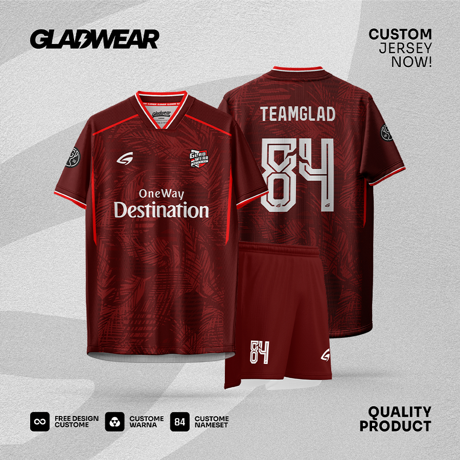 Jual GLADWEAR - Baju Jersey Bola Futsal Custom Satuan Bahan Dry Fit ...
