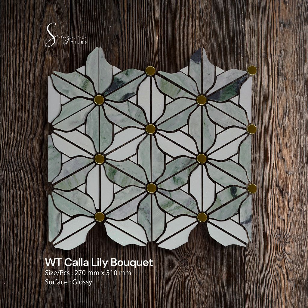 Jual Calla Lily Bouquet Singres Mosaic Tiles | Mosaic Keramik | Shopee ...