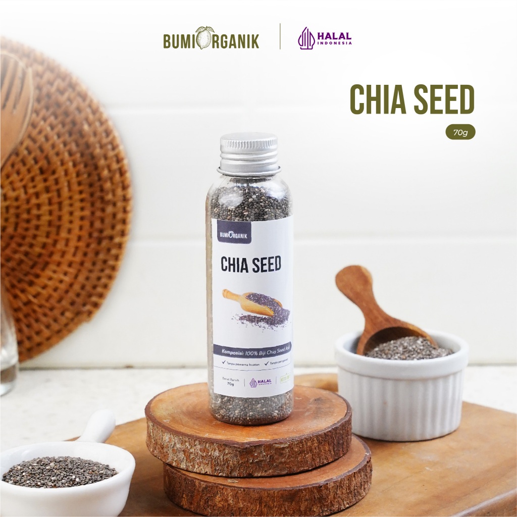 Jual CHIA SEEDS 70G BUMI ORGANIK / CHIA SEEDS ORGANIC / CHIA SEEDS ...