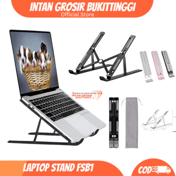 Dudukan Stand Holder Laptop Macbook Notebook IPAD Foldable Adjustable