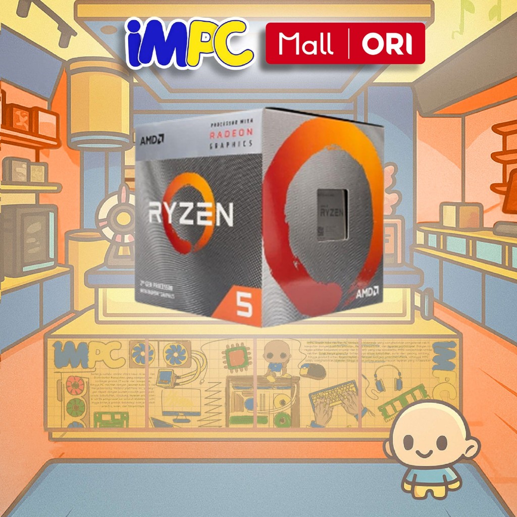 Jual AMD Ryzen 5 3400G with Radeon RX Vega 11 Graphics | Shopee Indonesia