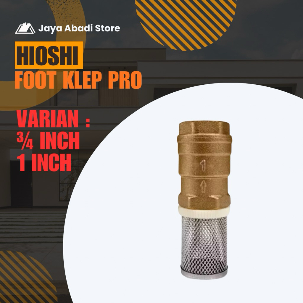Jual HIOSHI Foot Klep Tandon Toren Pompa Valve Tusen Kuningan Sarangan ...