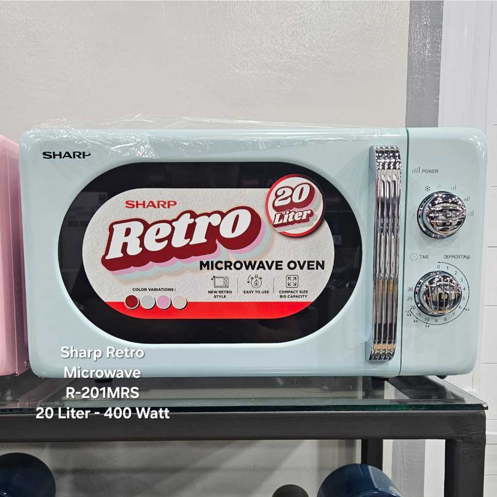Jual SHARP MICROWAVE R201MRS RETRO R-201MRS 20LITER | Shopee Indonesia