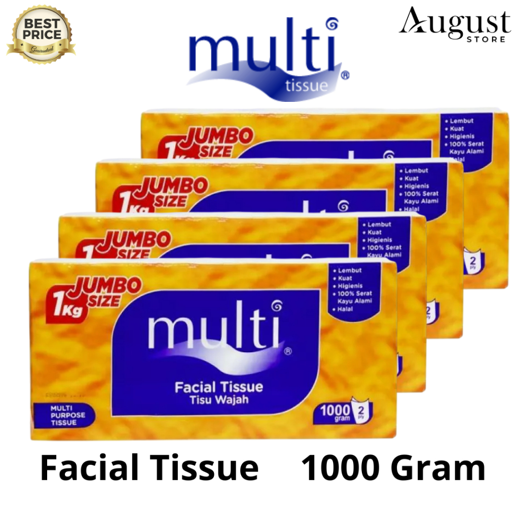 Jual [4 PACK] Tissue Multi Isi 1000 Gram / 2 Ply / Tissue Wajah ...